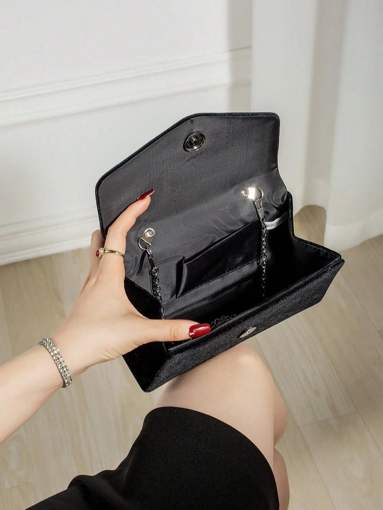 Diamond Dinner Bag – Crystal Tassel Evening Clutch | Luxury Banquet Handbag
