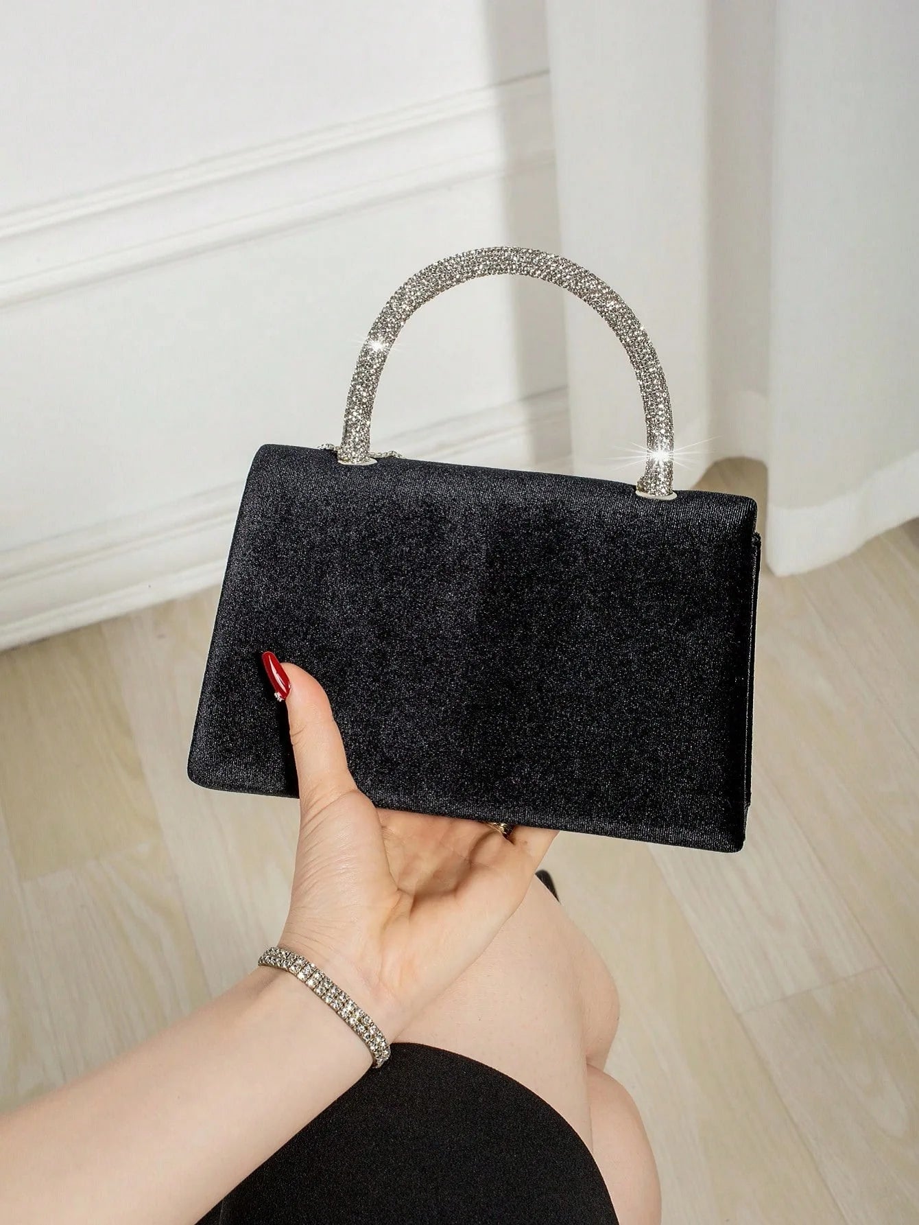 Diamond Dinner Bag – Crystal Tassel Evening Clutch | Luxury Banquet Handbag