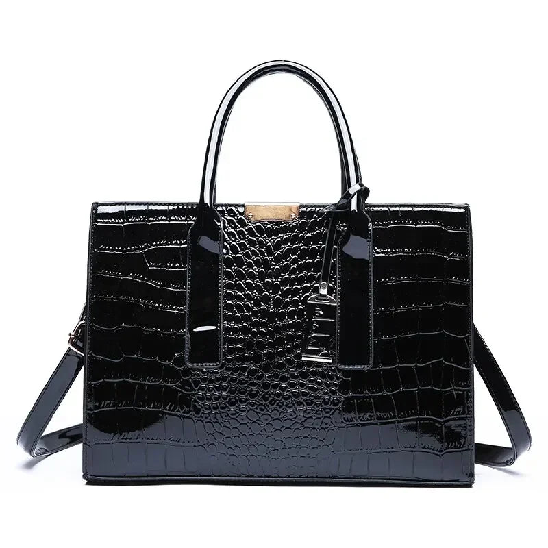 Luxury Crocodile Pattern Handbag